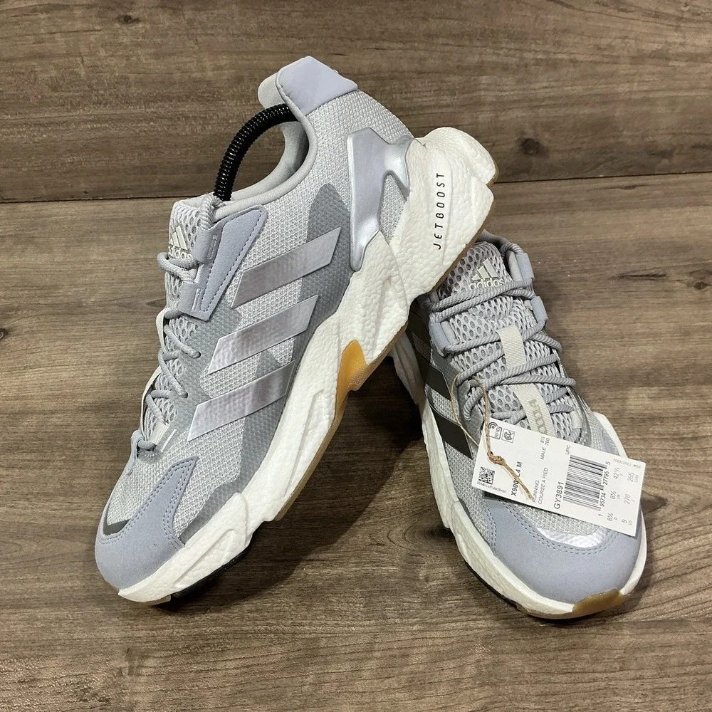 adidas Mens X9000L4 Halo Silver Grey GY3891 textile upper + Boost midsole Size 9